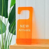 New Arrival Hanger Oranje In Stock Kledingwinkel Winkel Bord Acryl Plexiglas Kledinghanger