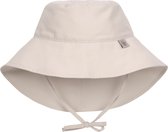 Lässig - UV-Hoedje met nekflak voor kinderen - Offwhite - maat S (43-45cm)