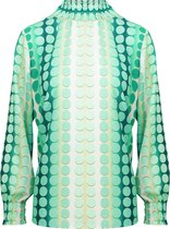 Col Blouse Cirkel Groen