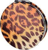 Vlekken & Strepen Make Up Spiegeltje luipaard 6cm