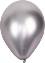 XL Zilveren Chroom Ballonnen (10 stuks / 46 CM)