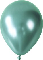 Mini Groene Chroom Ballonnen (20 stuks / 12 CM)