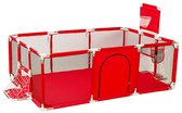 Kinder Speelbox XL - Rood - Kinderbox - Mini Speeltuin Voor Kinderen - Jongens & Meisjes - Grondbox - Playpen - 0 Tot 6 Jaar