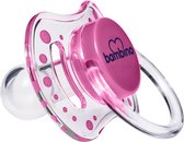 Bambino Cherry Roze No. 1 (0-6m) Silicone Fopspeen BE800