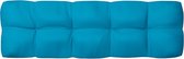 vidaXL Bankkussen pallet 120x40x10 cm blauw