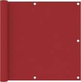 vidaXL Balkonscherm 90x500 cm oxford stof rood