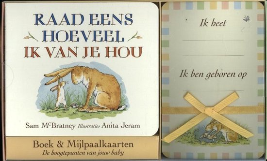 Raad eens hoeveel ik van je hou Boek & Mijlpaalkaarten - cover