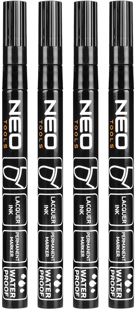 NEO TOOLS - Bouwmarker - Zwart - Permanent - Waterbestendig