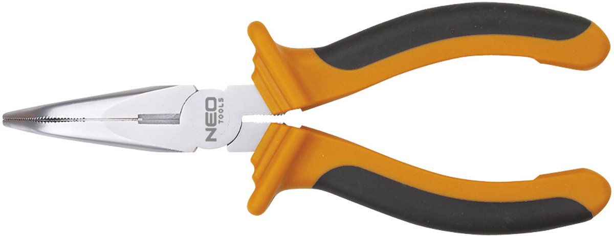 NEO Serie - Gebogen Lange Bek Tang - 160mm - Ergonomische Handvat - Inductieve Hardheidsmaten