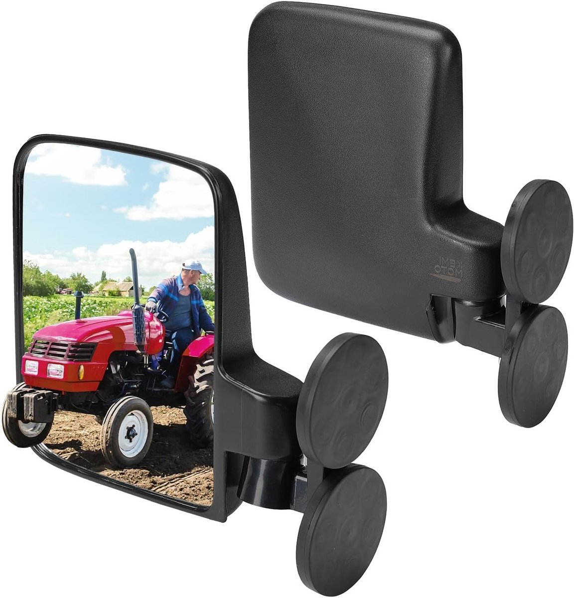 Magnetische zijspiegels voor golfkarren, tractoren, heftrucks en grasmaaiers - Achteruitkijkspiegels voor veilig manoeuvreren en optimaal zicht