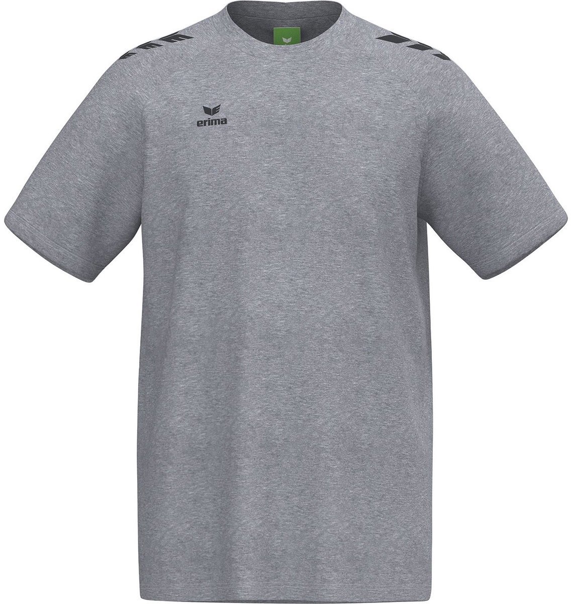 Erima Cmpt 3 Wings T-Shirt Kinderen - Grijs Melange / Zwart | Maat: 128