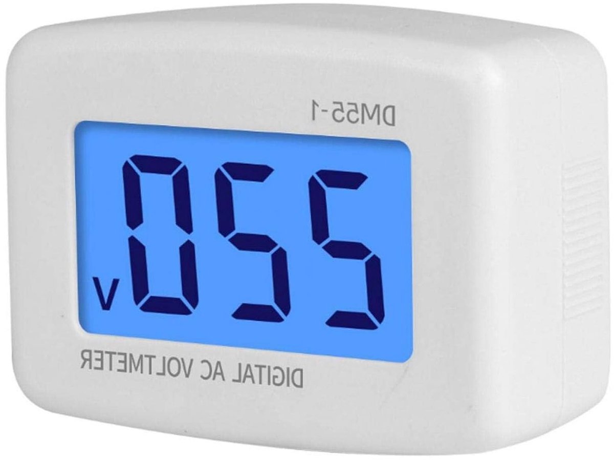 Digitale Voltmeter - Spanning Tester - Stroom Monitoren - Hoge Precisie - AC 110-300V - Wit