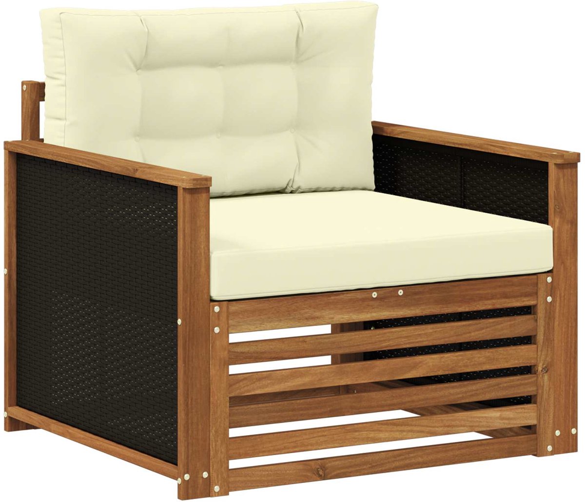 vidaXL - Buiten - Midden - Sofa - Naturel