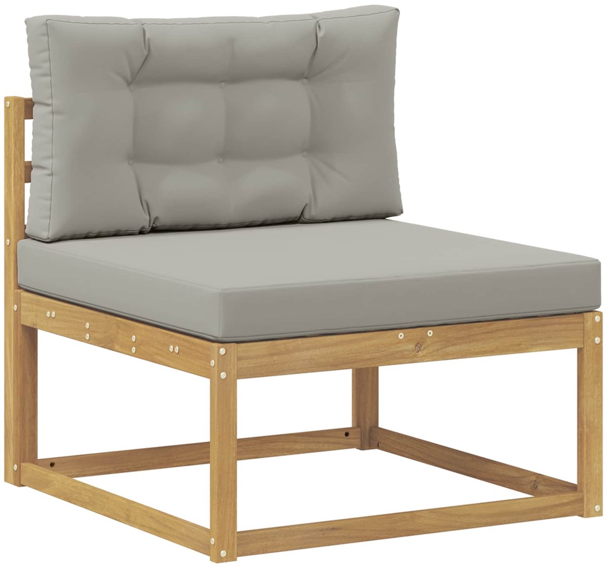 vidaXL - Buiten - Midden - Sofa - Polyester - Wit