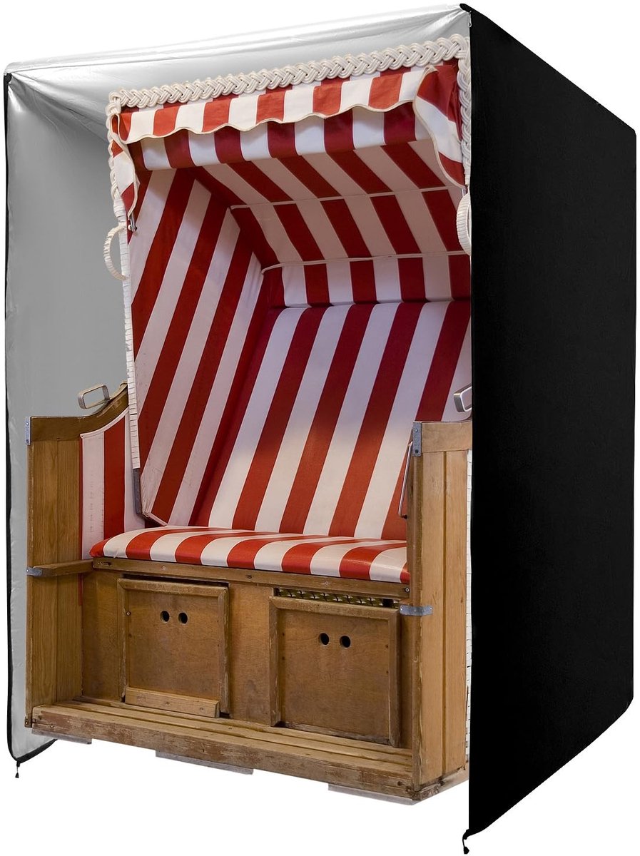 ONF3 - Strandstoel Beschermhoes - UV Bescherming - Waterdicht - Rood - Buitenbescherming - Voor standaard strandstoelen - 135x105x175cm