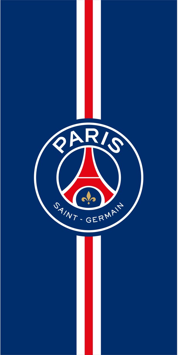 Paris Saint Germain Strandlaken Stripe - 75 x 150 cm - Blauw