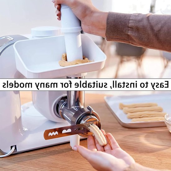 Praktische Accessoires voor Vleesmolen: 3-delige Set van RVS Cookie Mondstukken voor Bakken en Koken van Merkloos — afbeelding 2