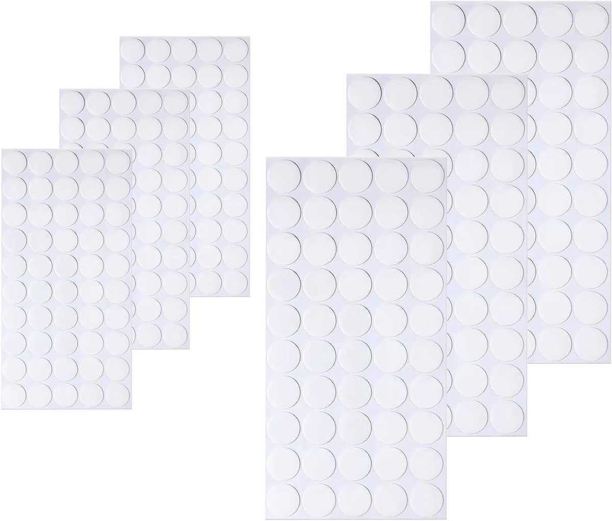 Transparante dubbelzijdige tape - 300 stuks, sterke hechting, niet-afdrukken, 10mm en 20mm, ideaal voor knutselen en bevestigen