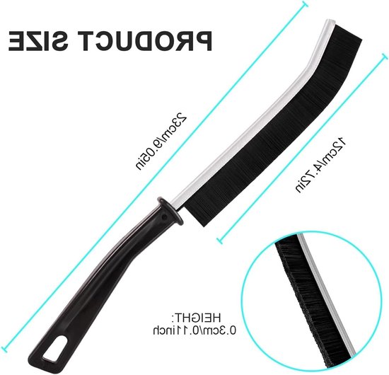 3-Pack Voegenreinigingsborstels met Harde Haren voor Badkamer, Keuken, Tegels en Ramen - Ideaal voor Hoeken en Lastige Plaatsen — afbeelding 5