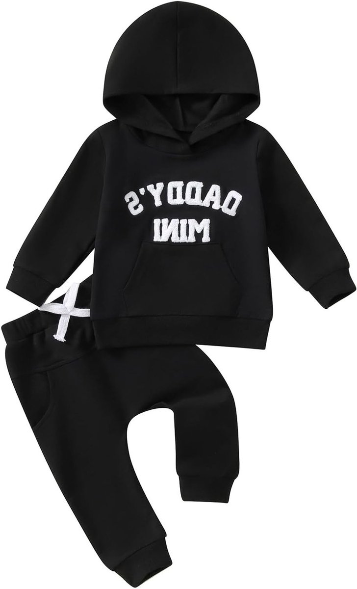 Lange Mouwen Baby Jongens Kleding Set, Hoodie en Broek, Twee-Delige Sweatshirt Set voor Pasgeborenen en Peuters, 0-3 Jaar, Comfortabele Babyoutfit