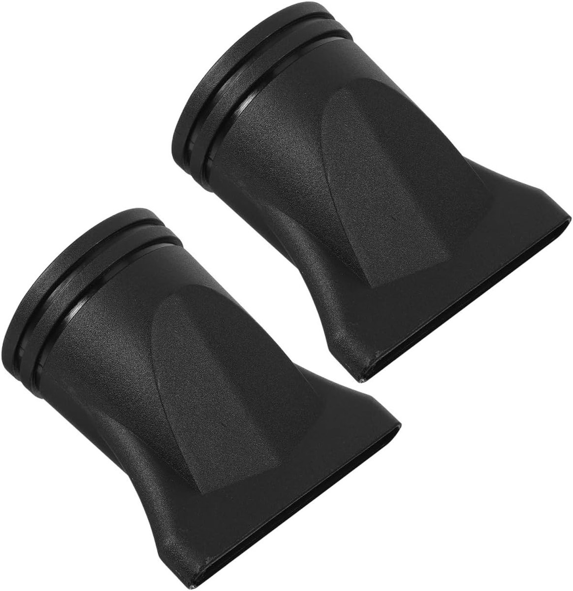 2 x Haardroger Opzetstuk, Zwart Mondstuk van Robuust Plastic voor Haardrogers, Concentrator voor Glanzend en Stevig Haar, Ideaal voor Krullend Haar Styling