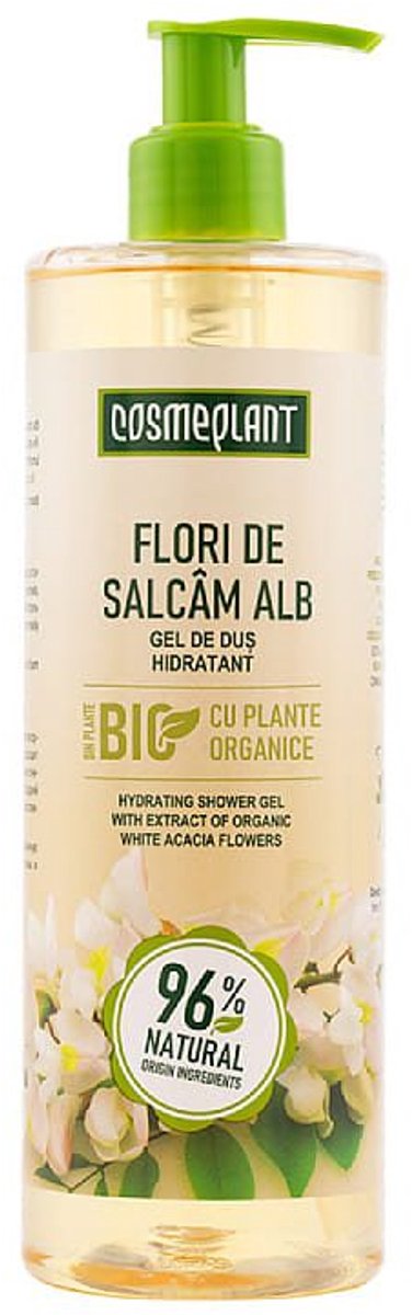 Natuurlijke Hydraterende douchegel - Witte acacia - geurende douche gel voor zijdezachte huid 500 ml