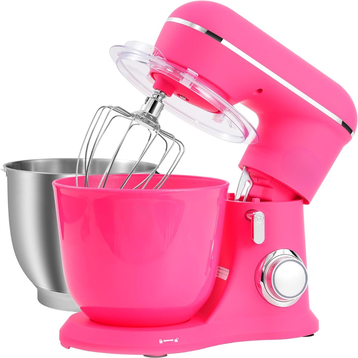 YOR® Mixer met mengkom - Mixer - Mixer met mengkom keukenmachine - donkerroze - 22cm x 36cm x 33cm; 4.25 kg