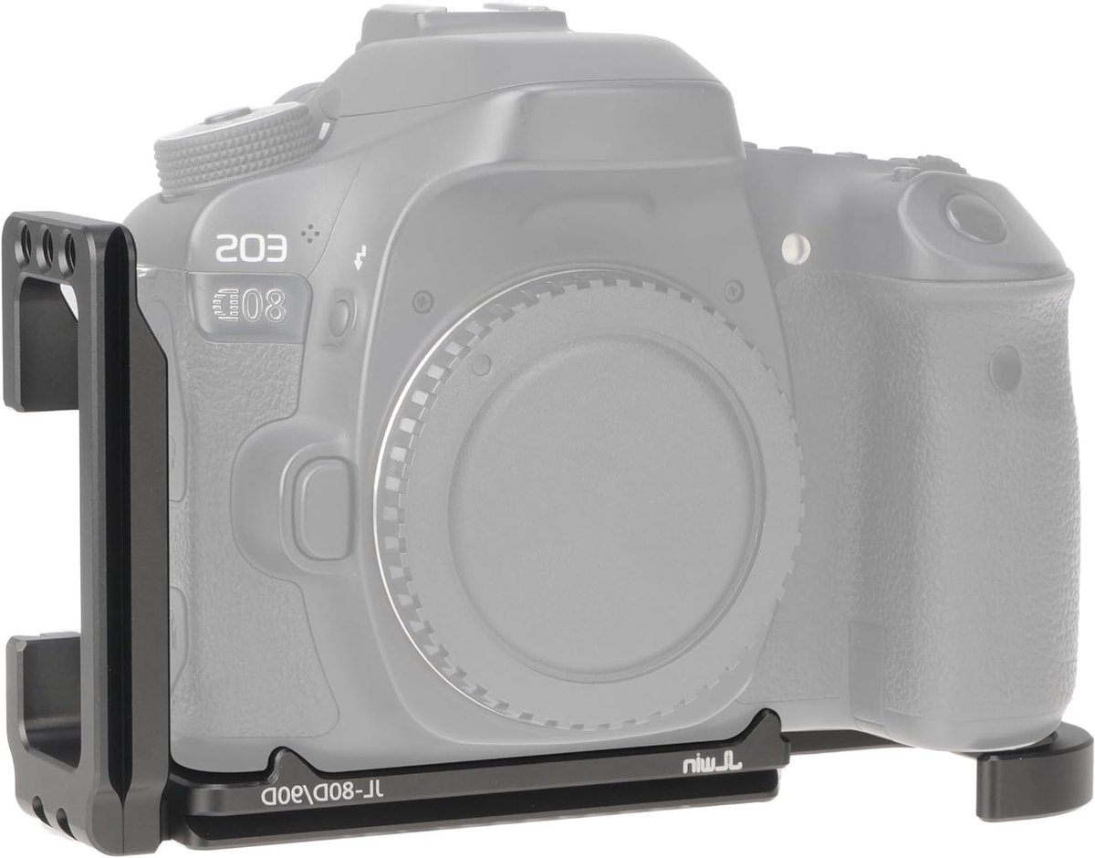 L Bracket voor Canon EOS 70D 80D 90D - Snelle Ontgrendeling, Verticale Opname en Arca Swiss Compatibiliteit voor Spiegelreflexcamera's