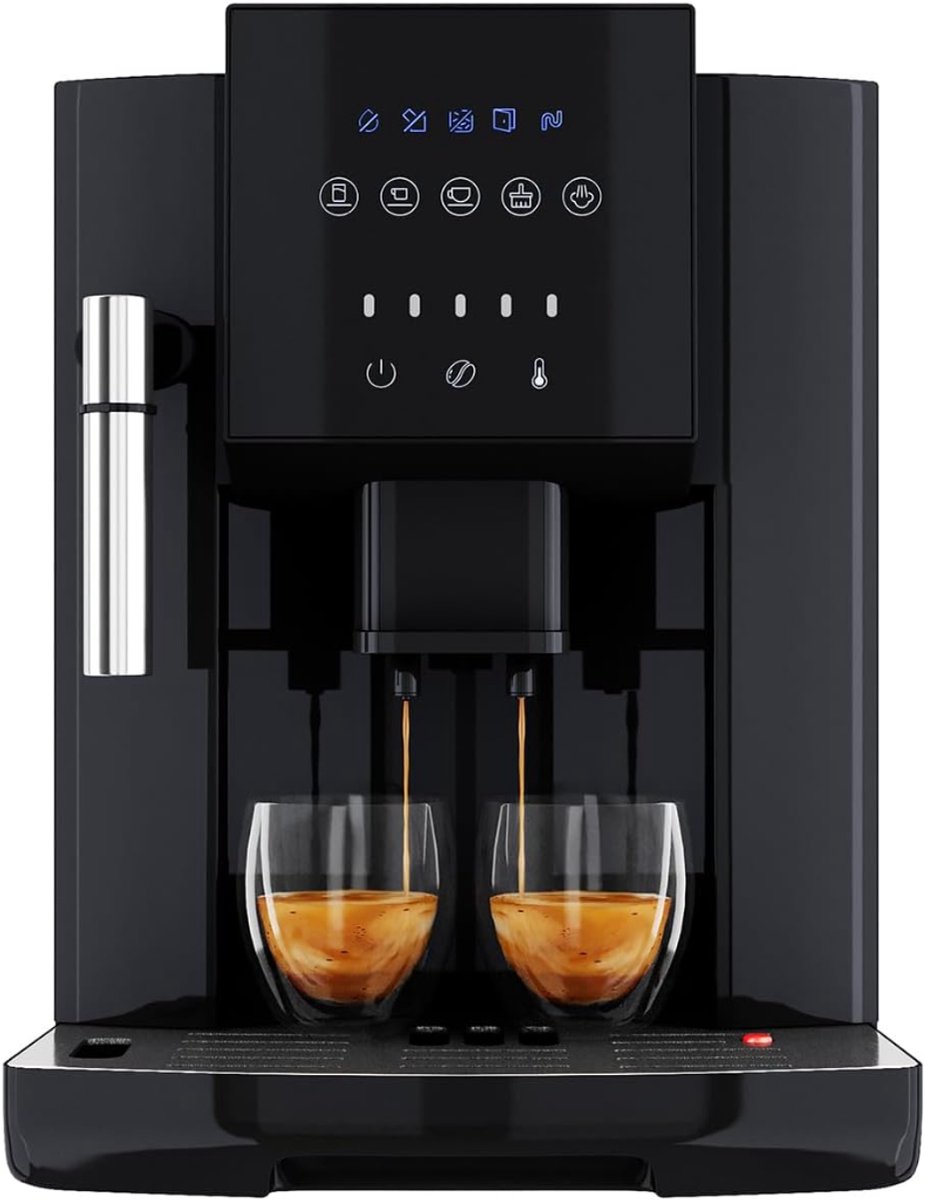 FlexVer® Volautomatische Koffiemachine - Koffieapparaat automatisch - Fully Automatic Coffee Machine - 1.8 Liter Tank - Zwart