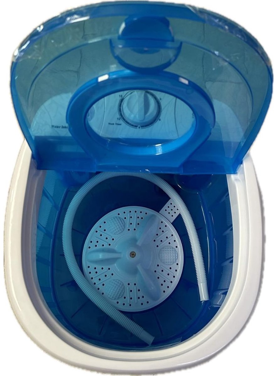 KAD® Mini Wasmachine - Camping Wasmachine - Kleine Wasmachine - Blauw - ‎40cm x 35cm x 55cm