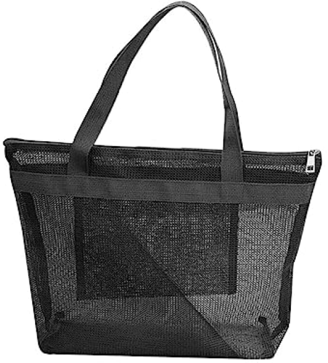 Bad Sauna Tas Organisator - Mesh Douchetas - Outdoor Buitenspeelgoed - Draagtas voor Strand, Fitness, Reizen - 45x38 cm - Zwart