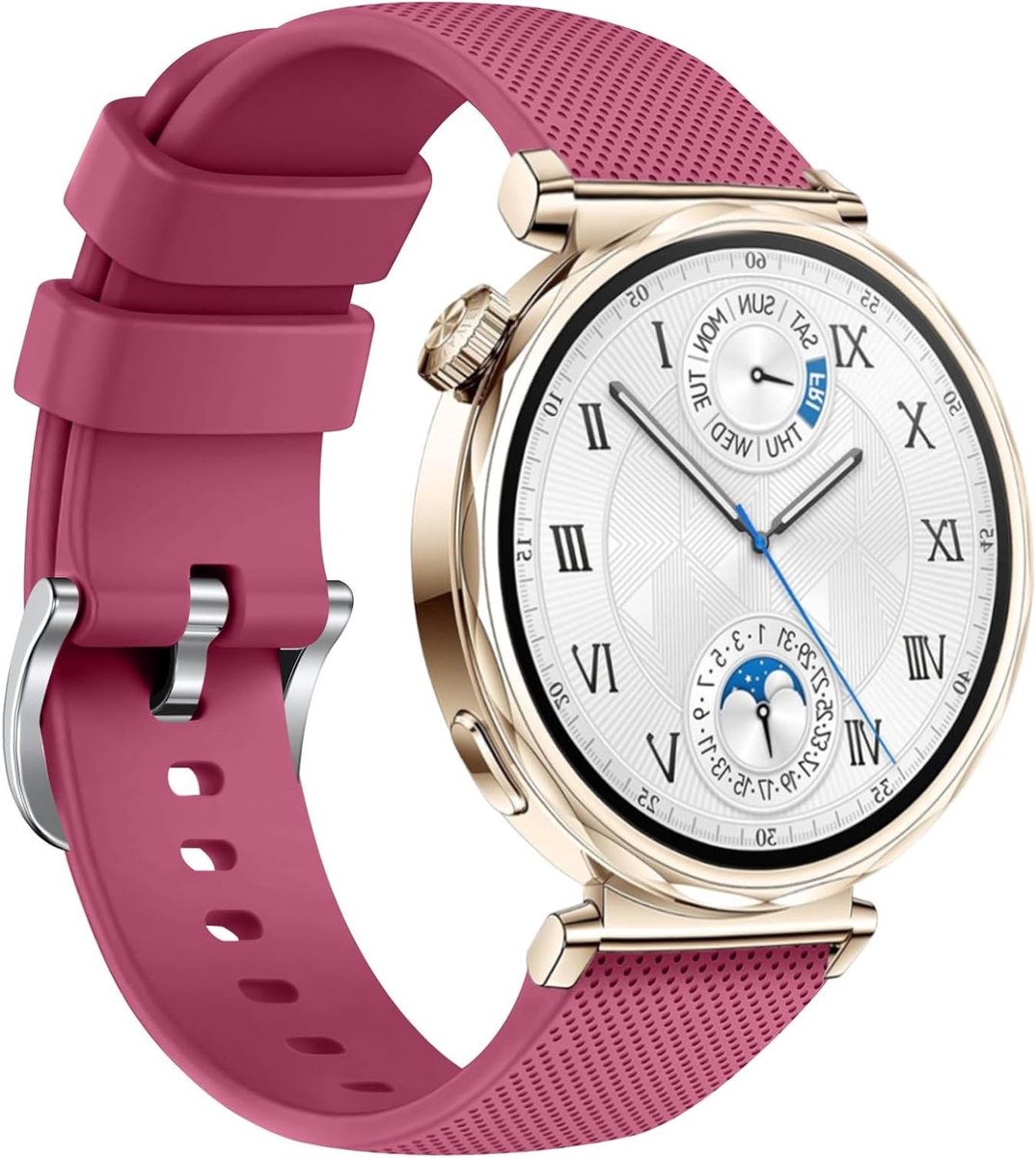 Zachte Silikonenhalsband voor 41mm Smartwatch, Geschikt voor Huawei Watch GT5, Comfortabele en Duurzame Horlogeband