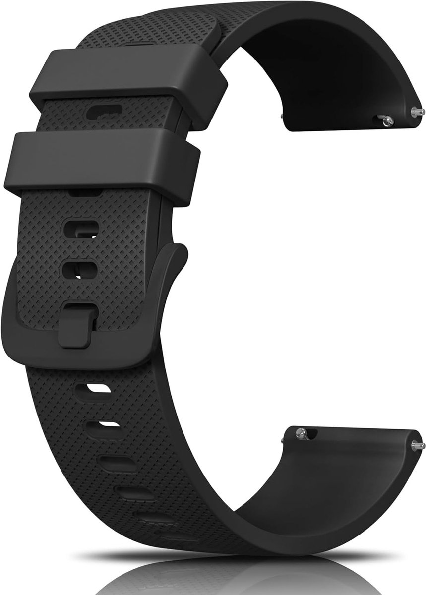 Zachte 22mm Siliconen Horlogeband voor Mannen en Vrouwen - Vervangende Strap met Snelle Bevestiging en Comfortabel Draaggevoel