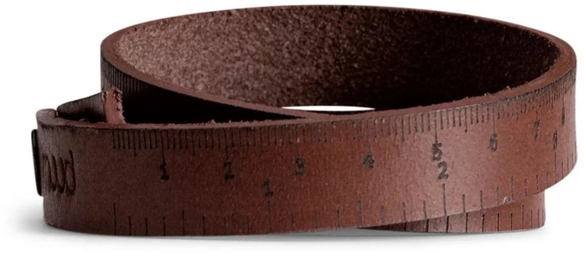 MUUD QB-4512R1 Fibi Handgemaakte leren liniaal armband