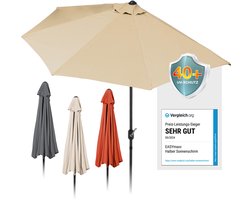 EASYmaxx halfronde parasol | 270 x 140 x 235 cm | voor ba...