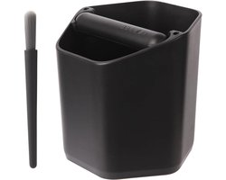 Koffie Klopbak - Espresso Afvalbak - Barista Werk - Schokabsorberend - 1.8L Capaciteit - Zwart