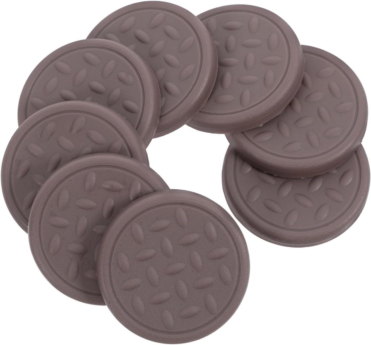 Meubelwiel Stoppers - Bankstoppers Stoelpootkussens - Vloeren Beschermen - Antislip en Duurzaam - 3 cm - Bruin