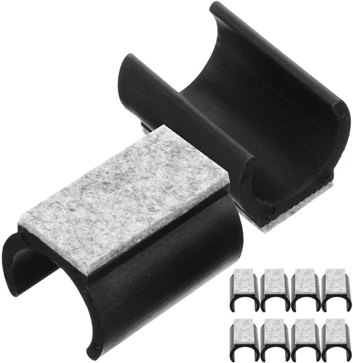 Meubeldop Vloerbeschermers - Stoelpootdoppen Viltpads - Meubels Beschermen - U-vormig Antislip - 22 mm - Niet gespecificeerd