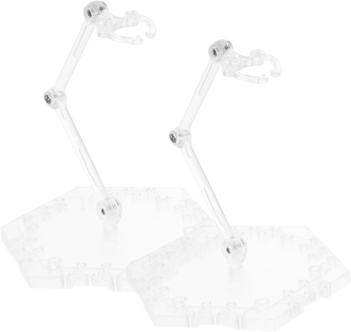Actiefiguur Stand - Poppen Displayhouder - Figuren Presenteren - Verstelbare Hoogte - 15 x 24 x 12 cm - Transparant