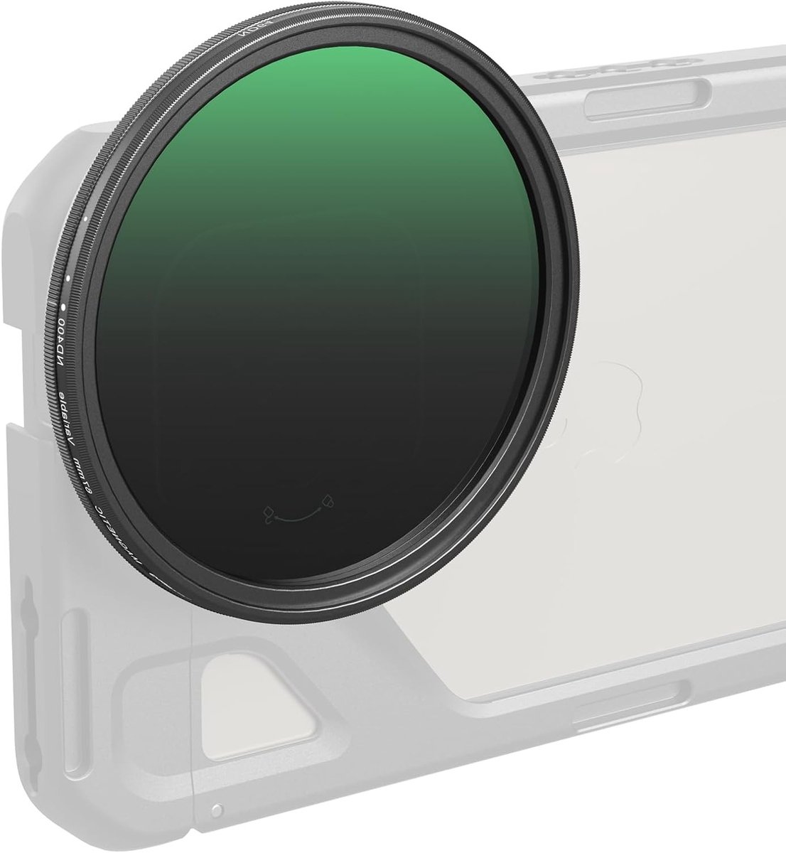 Verstelbaar 67mm VND Filter ND64-ND400 (6-9 Stop) voor Smartphone en Camera, Geschikt voor iPhone 16, S24 Ultra en Vivo X100, Optische Kwaliteit met Draadadapter