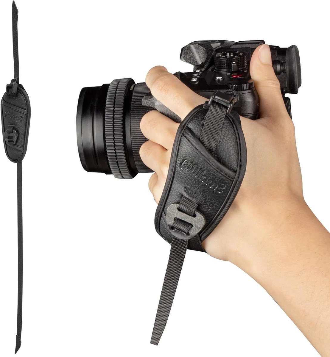 Verstelbare Polsband voor Camera Cage met Snelle Ontkoppelbare Ontwerp en Veilige Grip voor Camera Handvat en L Beugel - 3848