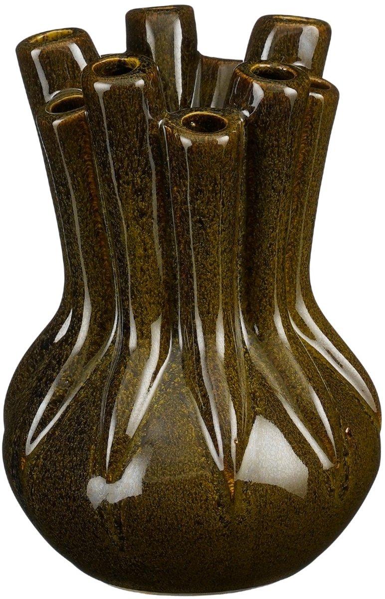 Mica Decorations Tulpenvaas Alize - Keramiek Groen Organisch Design