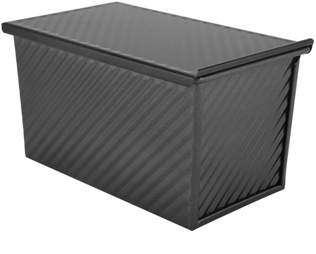 aladdien - Bakvorm - Antiaanbaklaag - Deksel - 25x10x10 cm - Brood en Taart - Ideaal voor het bakken van lekkernijen - Geschikt voor thuisgebruik - ...