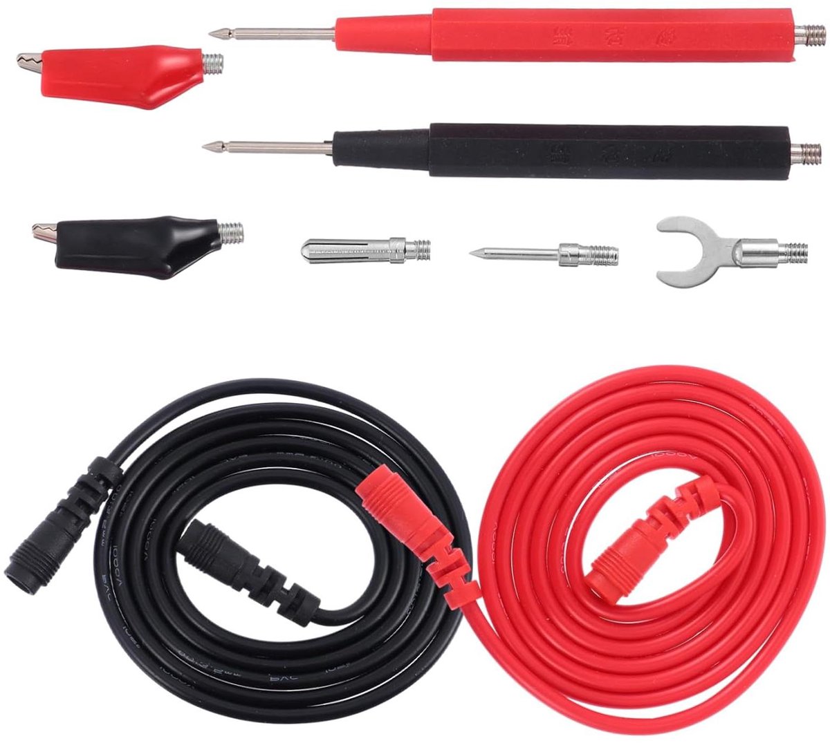 Multimeter Testkabels - Meetkabels Leidingen - Elektrische Tests - Flexibele Isolatie - 1000V - Zwart
