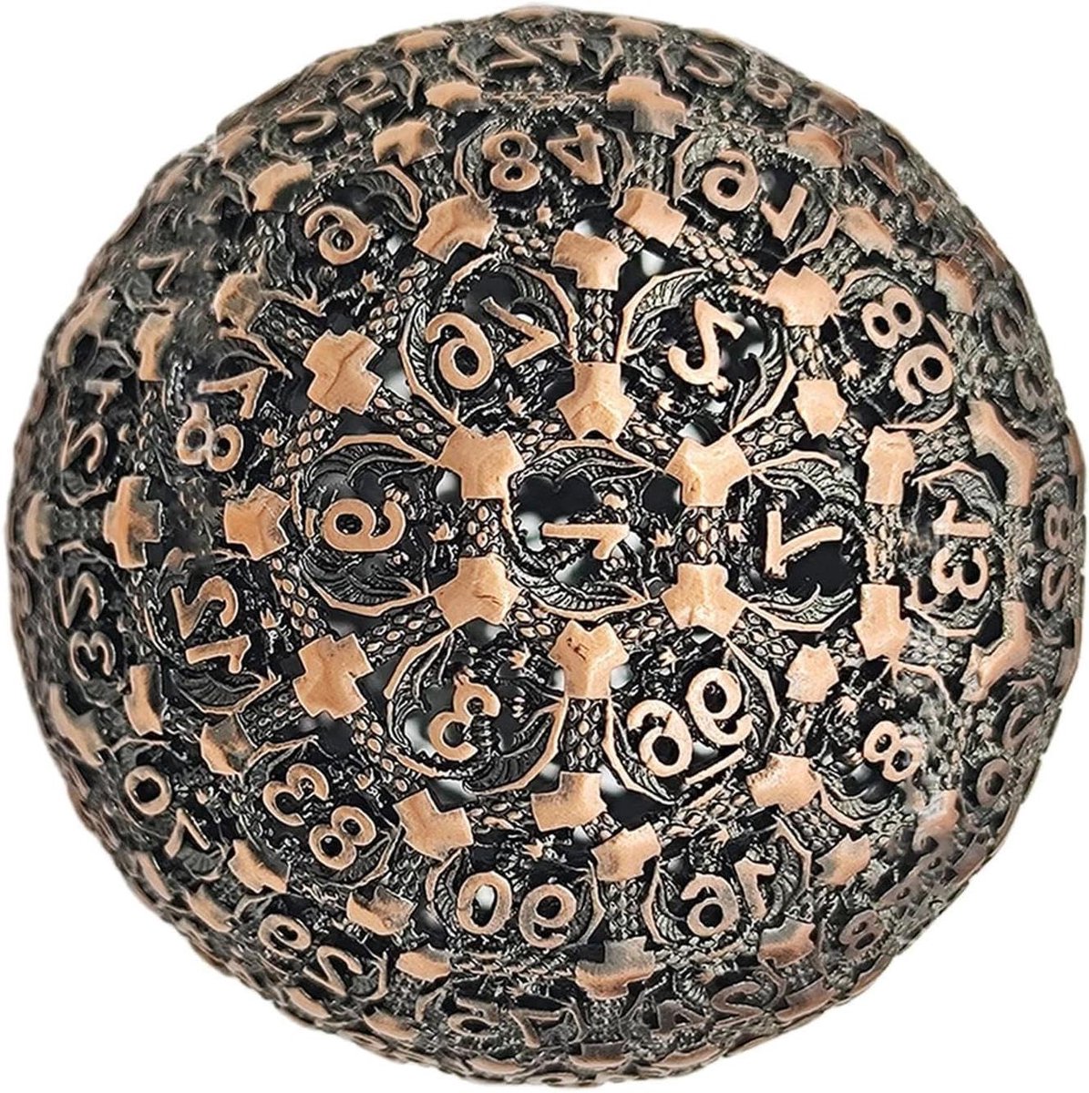 Metalen Dobbelstenen - Spinner Dobbelsteen D100 - Precisie Rollen - Tactiele Ervaring - 64 g - Niet gespecificeerd