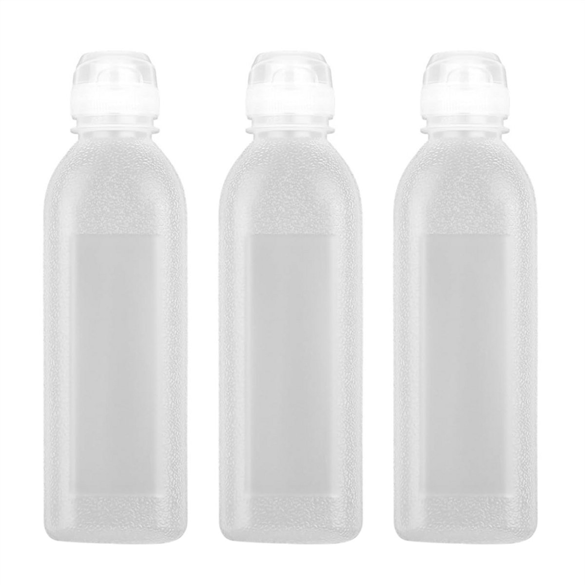 3 knijpflesjes voor kruiden en sauzen, elk 500 ml.