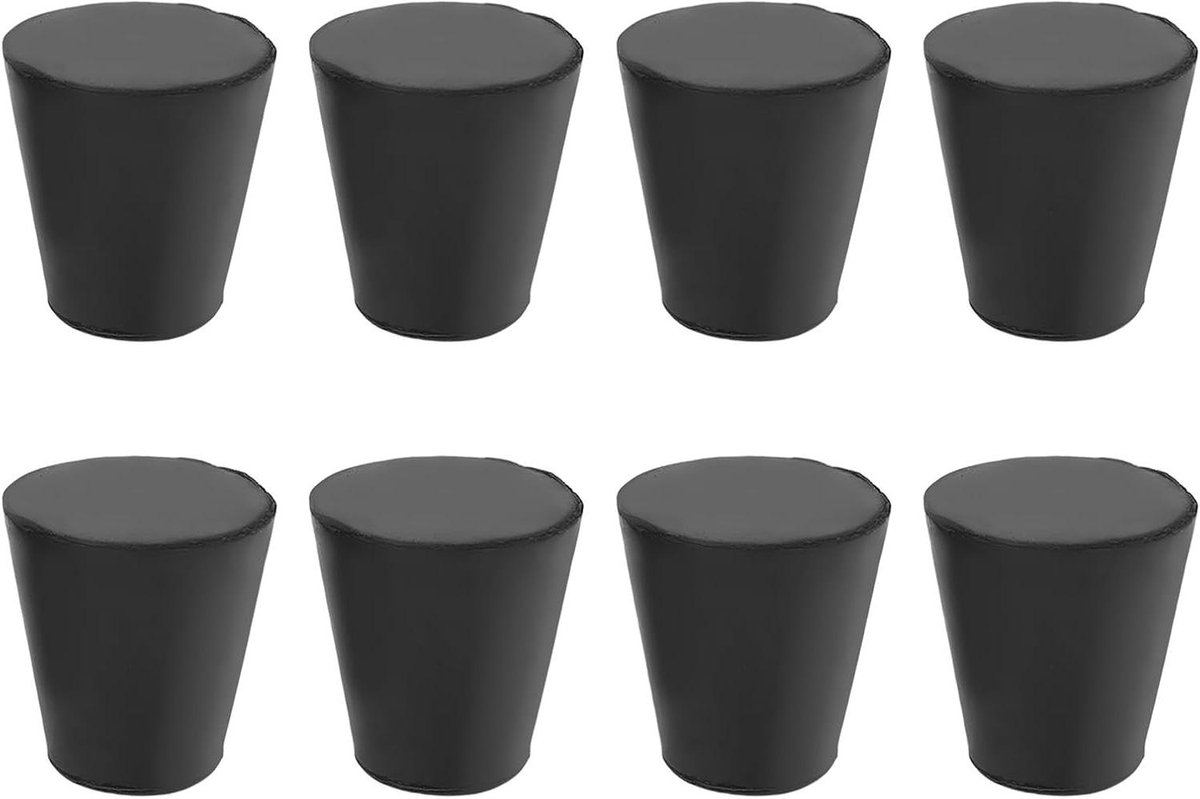 Luidspreker Isolatie Voetjes - Anti-Vibratie Pads - Muziek Verbeteren - Schokabsorberend Rubber - 45x50mm - Zwart