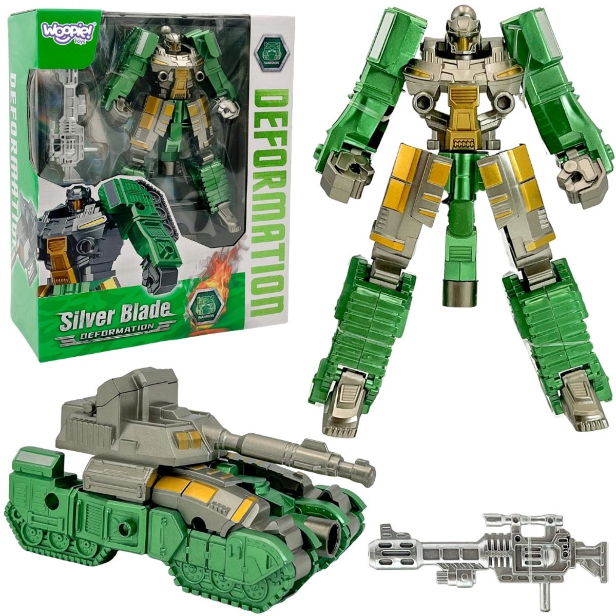 Woopie Transformerende robot Silver Blade 2in1-tank - UNI