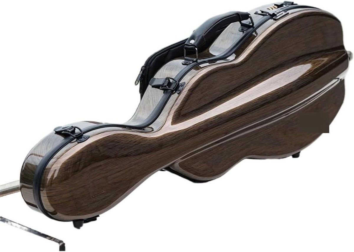 Vioolkoffer - Viool kist - Muziek Transport - Hybride Koolstofvezel - 4/4 Size - Donker Goud