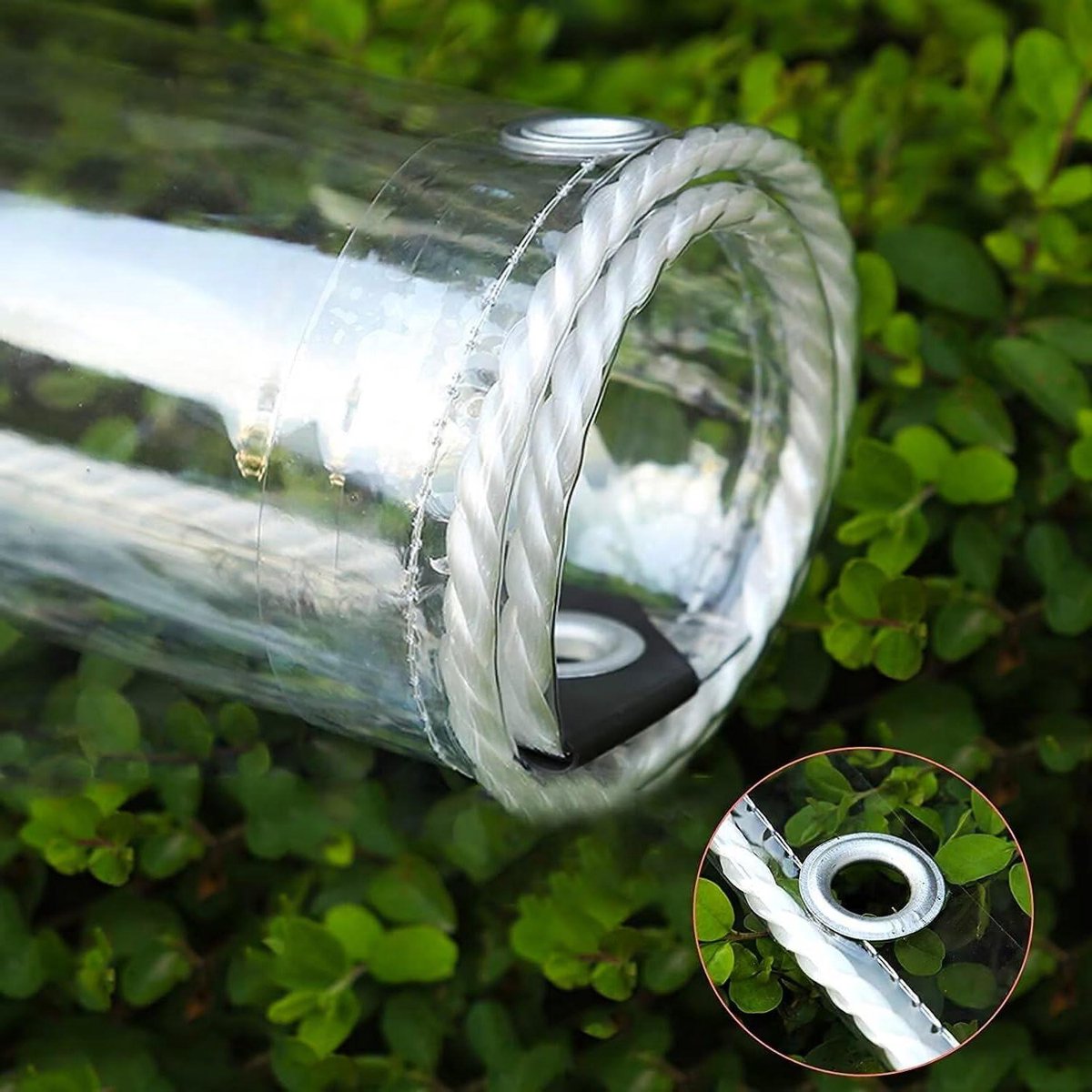 Transparant Zeildoek - Waterdicht Dekzeil - Tuinmeubelen Afdekken - Scheurvast PVC Materiaal - 1.4m x 8m - Transparant